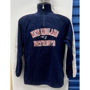 New England Patriots Men's SZ. XL 1/4 Zip Fleece Pullover NFL - VG
